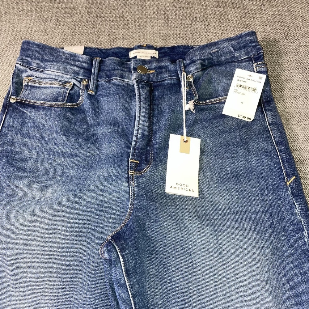 Good American Good Legs Skinny Jeans Womens 10/30 Blue Denim Medium Wash Outdoor - Picture 3 of 11